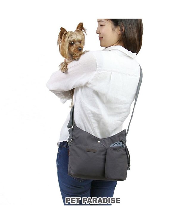 PET PARADISE ペットパラダイス お散歩ショルダーバッグ ≪グレー≫ グレー
