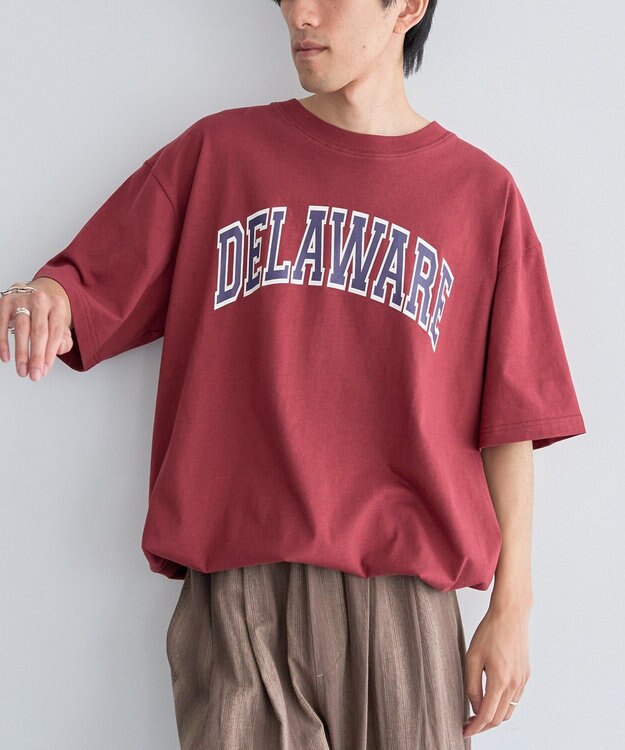 CRAFT STANDARD BOUTIQUE カレッジロゴグラフィックＴシャツ Red