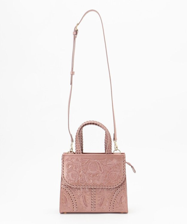 GRACE CONTINENTAL Mini satchelMTLC ピンクゴールド