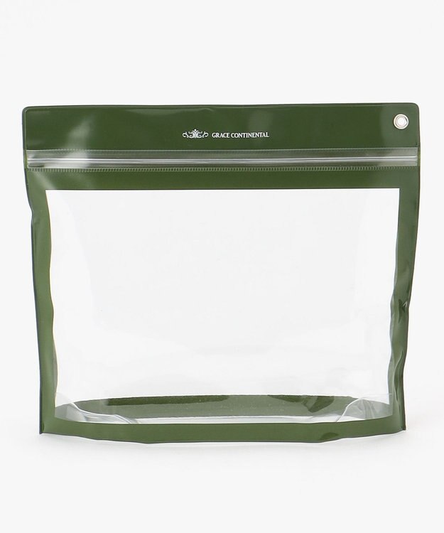 GRACE CONTINENTAL Fabricスクエアポーチ-AW ブラック