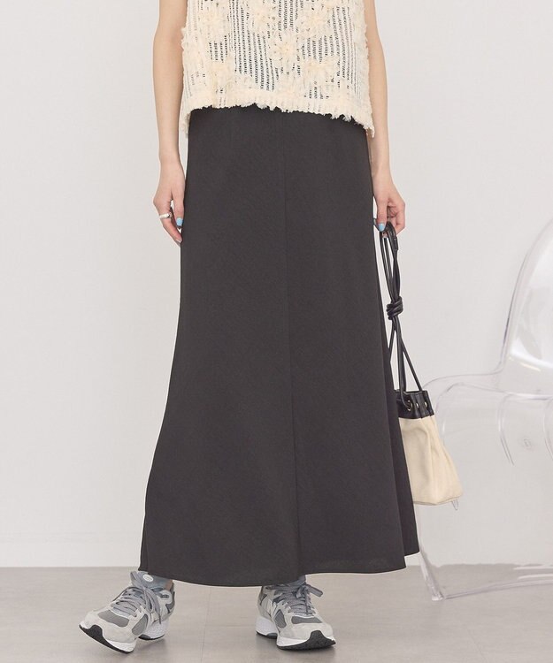 AMERICAN HOLIC リネンライクマーメイドスカート Black