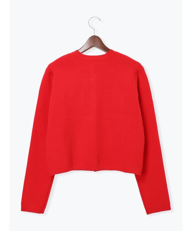 Te chichi 【R by Te chichi】ポケット付きミラノリブカーディガン《2025winter catalog item》 レッド