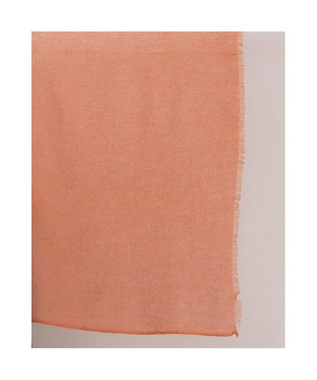 UNBILLION カシュネ cache nez / カシミヤエアリー無地ストール オレンジ