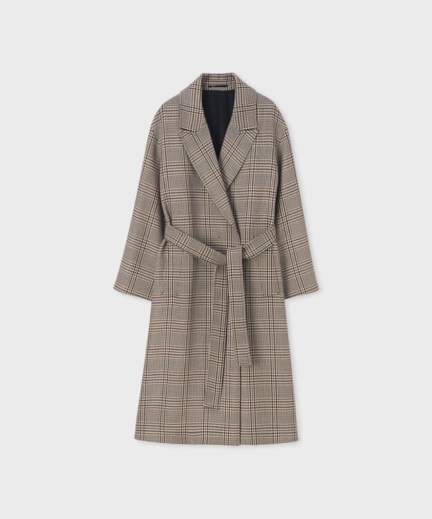 Paul Smith クラシックチェック ロングコート サンドブラウン