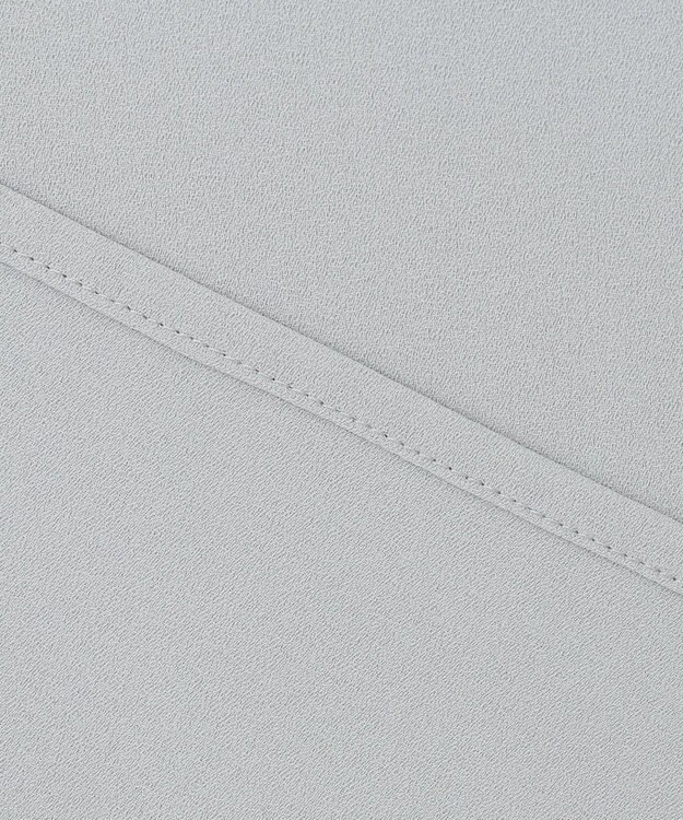 ANY SIS L 【洗える】パール調Ｖネック ブラウス ライトブルー