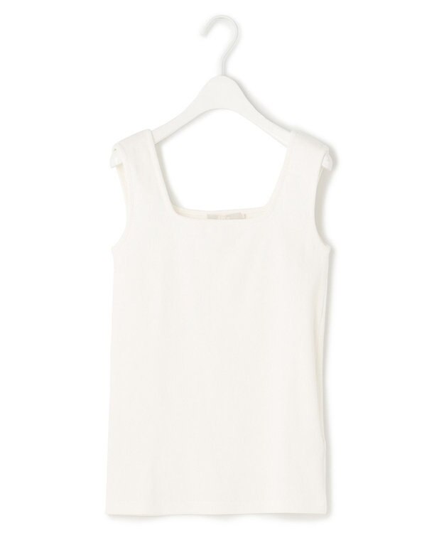 ICB 【新色追加・WEB限定カラーあり・洗える】ブロードステッチリブ タンクトップ オフホワイト系