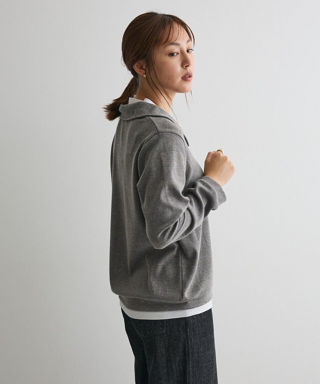 CRAFT STANDARD BOUTIQUE レイヤード風プルオーバー Charcoal Gray