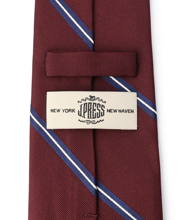J.PRESS MEN 【STRUCTURE MIX COLLECTION】レジメンタル ネクタイ ワイン系1