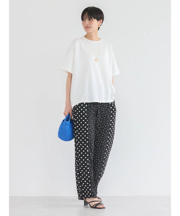 AMERICAN HOLIC 接触冷感バックタックポンチプルオーバー Off White