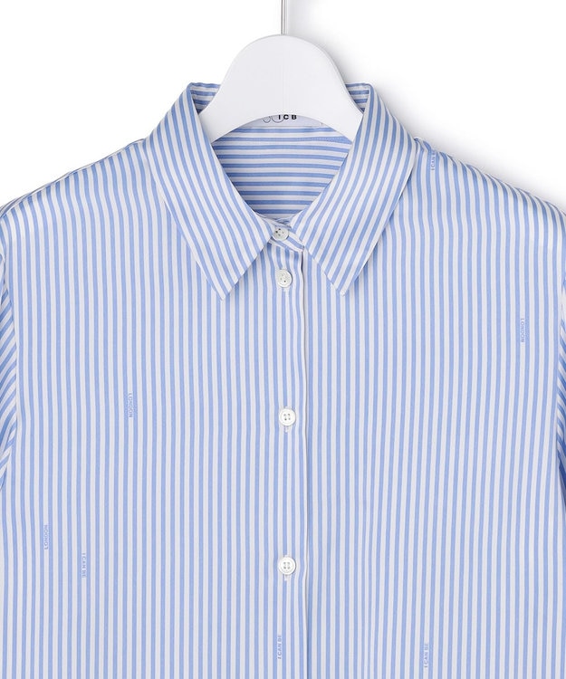 ICB 【30th ANNIVERSARY】LONDONストライプシャツ オフホワイト×ブルーストライプ