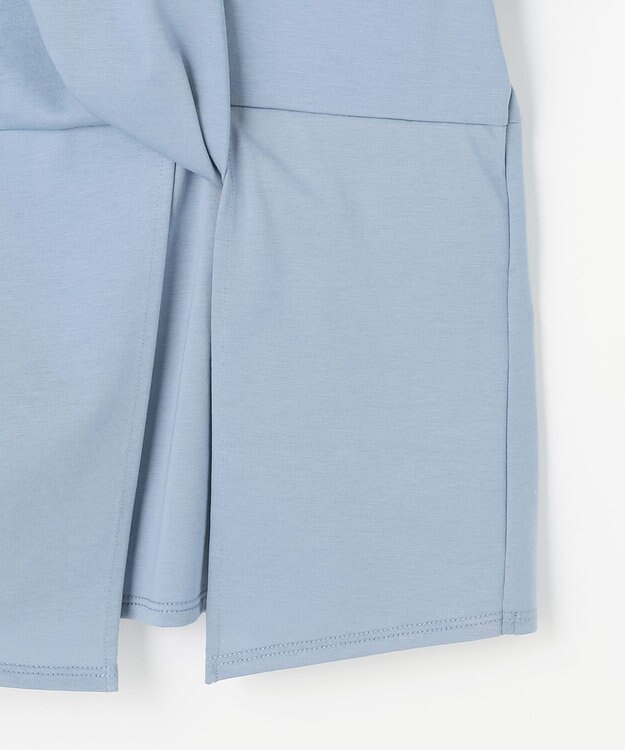 自由区 S ツイストディテール Tシャツ ブルーグレー