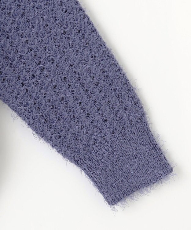 ANY 【洗濯機可】フェザーメッシュニット ロイヤル