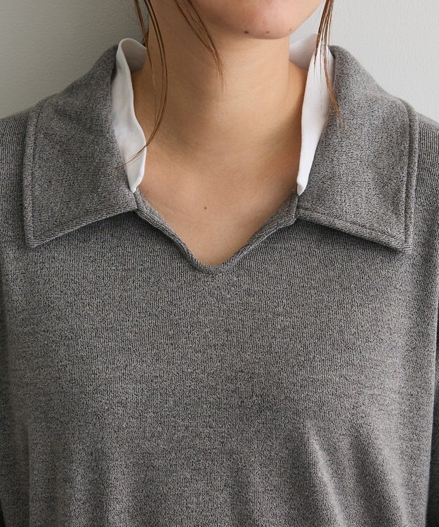 CRAFT STANDARD BOUTIQUE レイヤード風プルオーバー Charcoal Gray