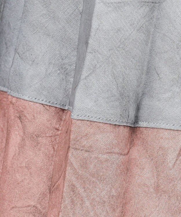 J.PRESS YORK STREET 【WOMEN】カラーブロック ロングプリーツスカート ブルー系1