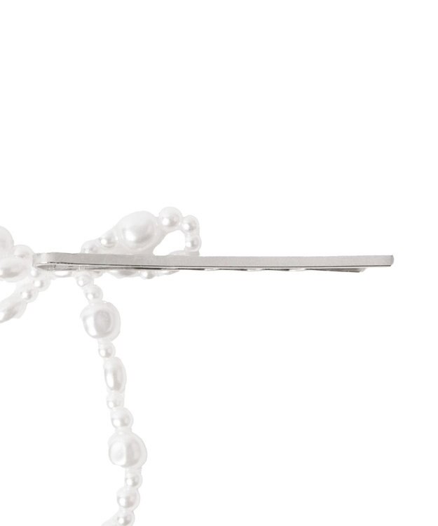 WEGO 【2点セット】L2Pビーズリボンピン オフホワイト