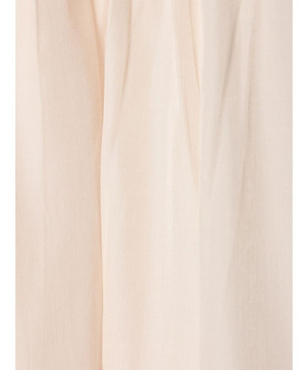 CRAFT STANDARD BOUTIQUE 後リボン切替ギャザーチュニックブラウス Light Beige