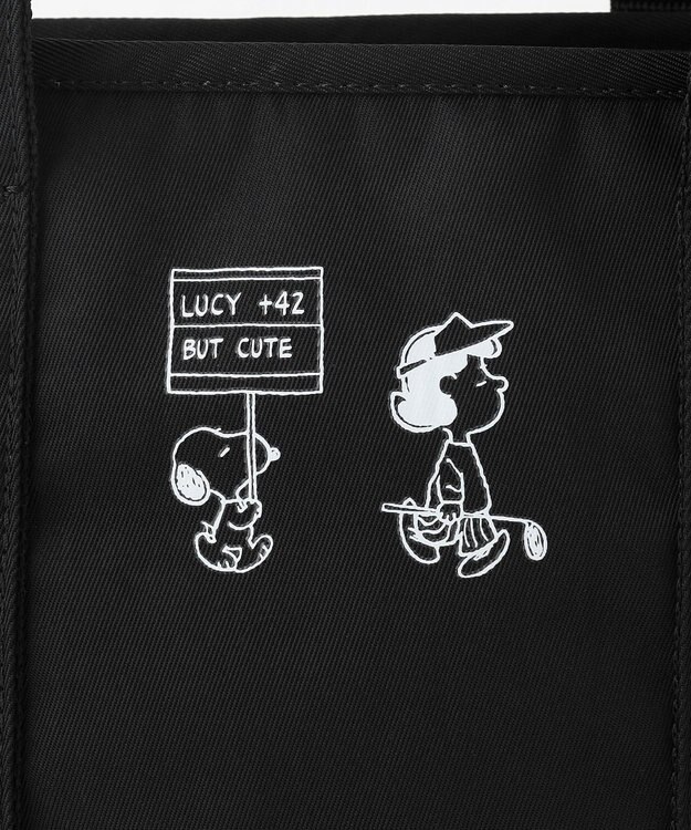 23区GOLF 【UNISEX】『PEANUTS』コラボ　保冷機能付きカートバッグ ブラック系
