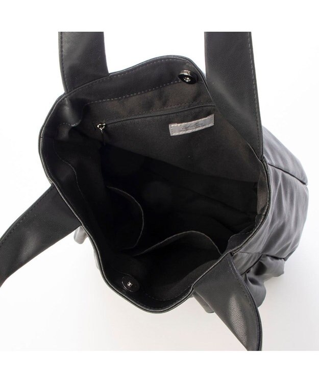 UNBILLION カシュカシュ cachecache / フリルトートバッグ ブラック