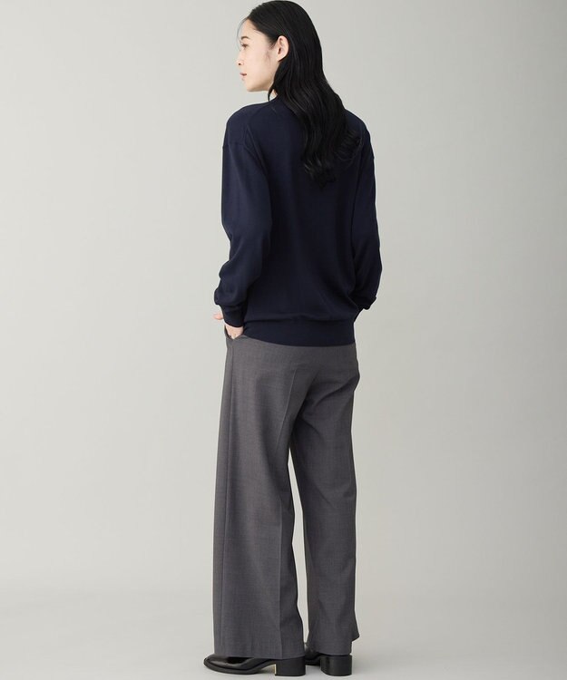 UNFILO MENS 【男女兼用】ソフトサーモ アンチピリングニット ポロ ネイビー