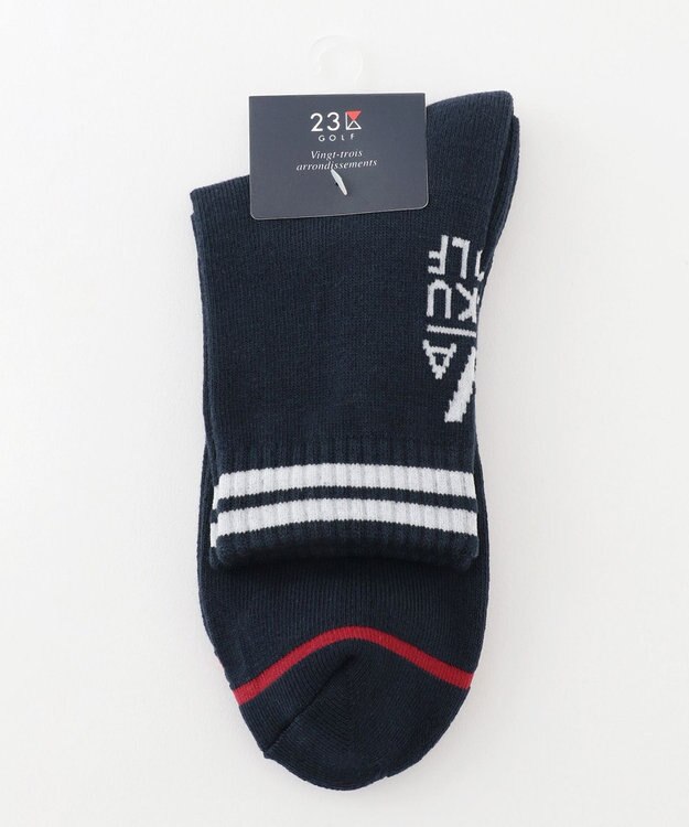 23区GOLF 【MEN】ロゴハーフソックス ネイビー系