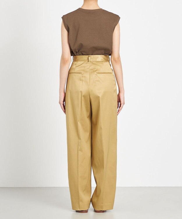 NAVE 【Nave　洗える】クリアジャージー ノースリーブ カーキ系