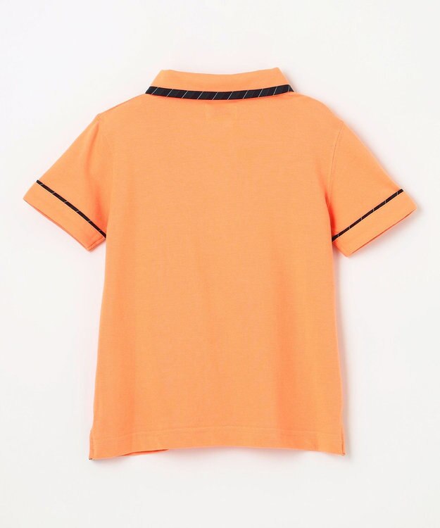 J.PRESS KIDS 【100-130cm】 T/Cライト鹿の子ポロシャツ オレンジ