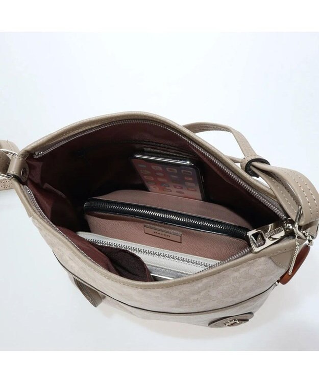 PELLE BORSA ショルダーバッグ Alive アライブ 4326 グレージュ