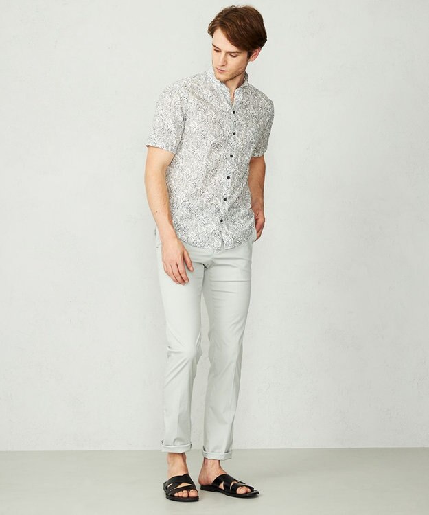 JOSEPH ABBOUD 【キングサイズ・撥水加工】オーガニックコットン ハイパワーストレッチ　パンツ ライトグレー系