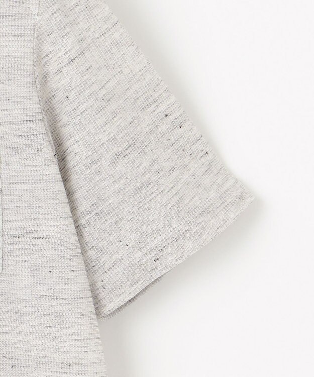 JOSEPH ABBOUD 【吸水速乾/軽量】リネンTOPピケ ポロシャツ ライトグレー系