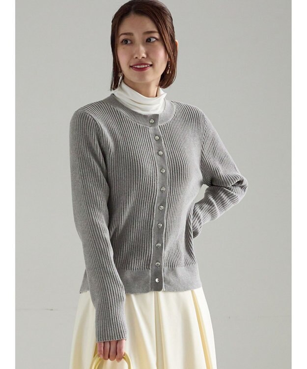 Te chichi モールリブカーディガン グレー