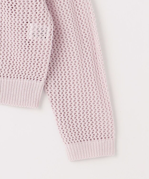 ANY L メッシュプルオーバー ラベンダー