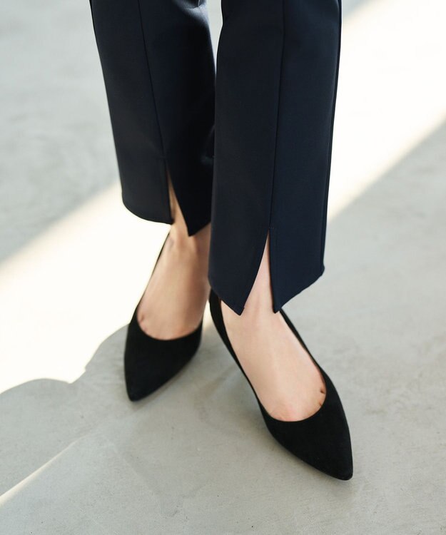 #Newans ストレッチタイトシルエットパンツ ネイビー