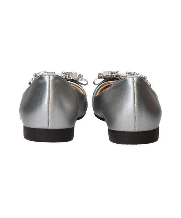 Bridget Birkin 【Bridget Birkin】ビジューリボンバレエレインパンプス シルバー