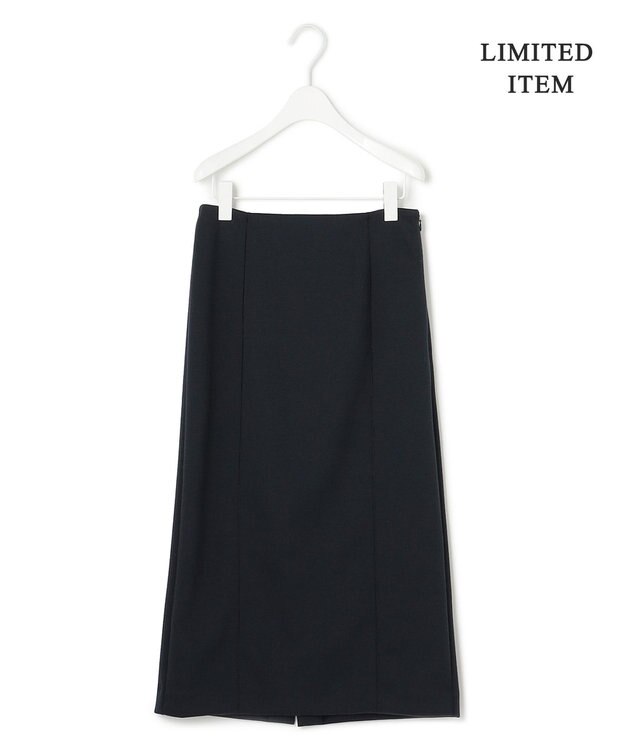 ICB 【WEB限定・洗える】AirJersey スカート ブラック系