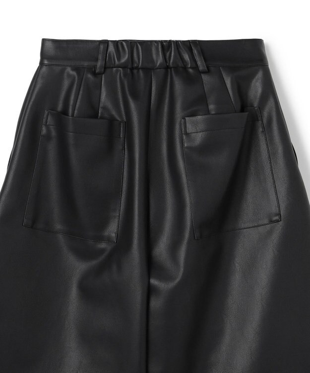 uncrave フェイクレザー バミューダパンツ ブラック