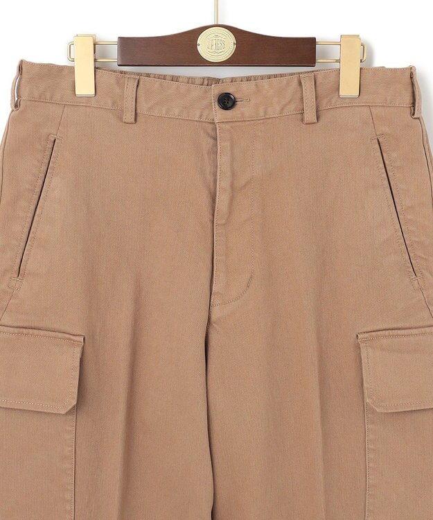 J.PRESS MEN コットンピケストレッチ カーゴパンツ ベージュ系