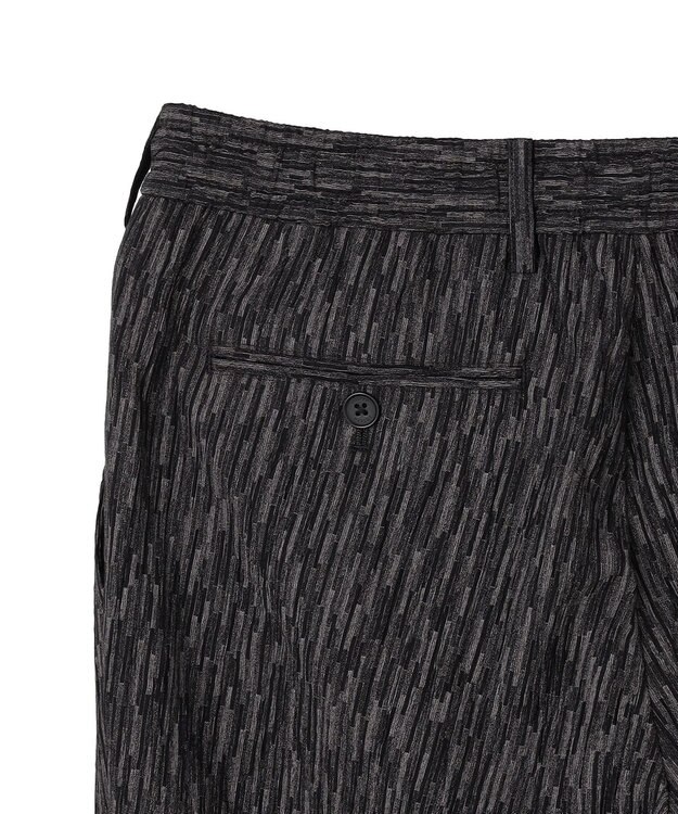 JOSEPH HOMME 【新素材】ブラッシュストロークジャガード　　ドロスト付タック入りテーパードパンツ / PEGG TUCK グレー系