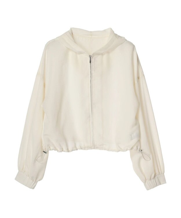 earth music&ecology シアーフードブルゾン Off White