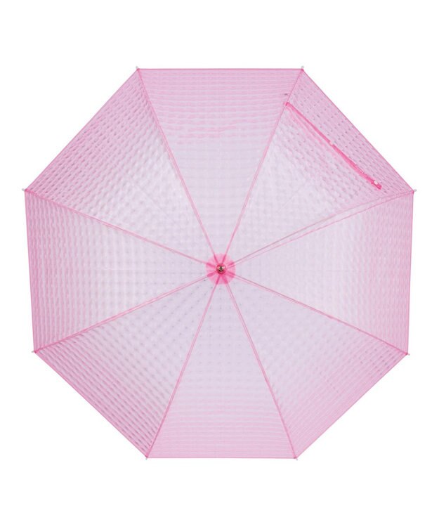 MOONBAT estaa 長傘 ビニール リフレクション3Dスクエア ピンク
