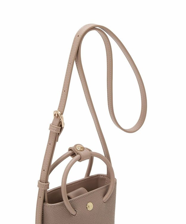 TOPKAPI 【Breath TOPKAPI】【TOPKAPI × 藤本美貴さんコラボ】スコッチグレイン スマホショルダーバッグ/撥水 ミルクティ