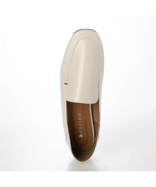 MODE ET JACOMO <carino>スクエアトゥフラットシューズ アイボリー