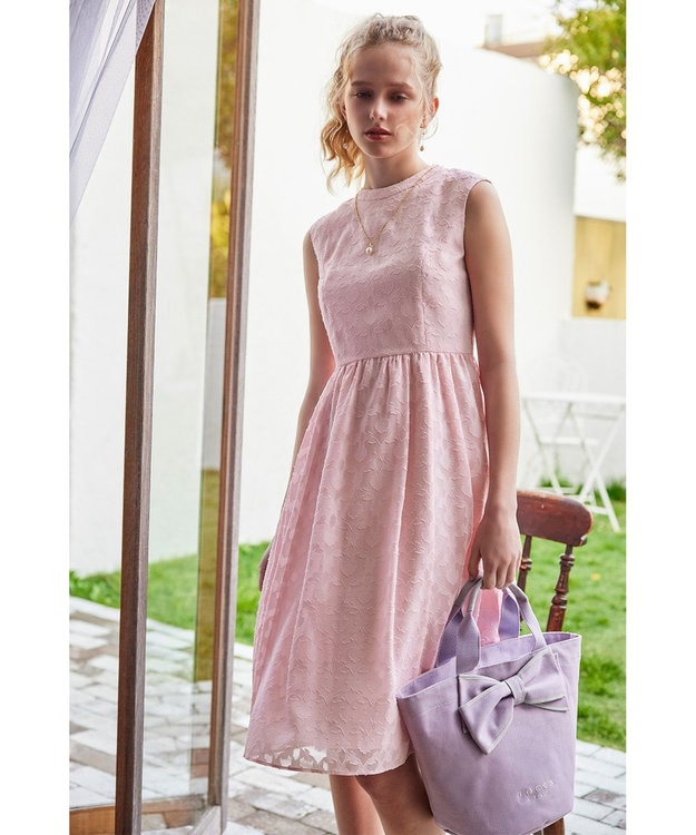 TOCCA RIBBON KNOT CANVASTOTE キャンバストート ライラック系