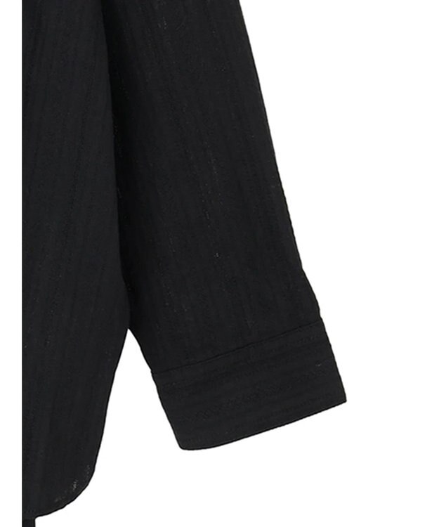 Green Parks カラミバンドカラーシャツ Black