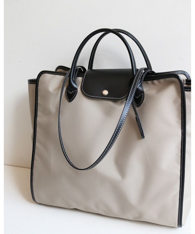 MORROW by thank 新色追加！【A4サイズ収納可/軽量】NYC BAG 2way バッグ ベージュXブラック