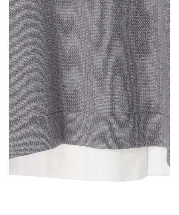 CRAFT STANDARD BOUTIQUE シャツドッキングニットプルオーバー Gray Mixture