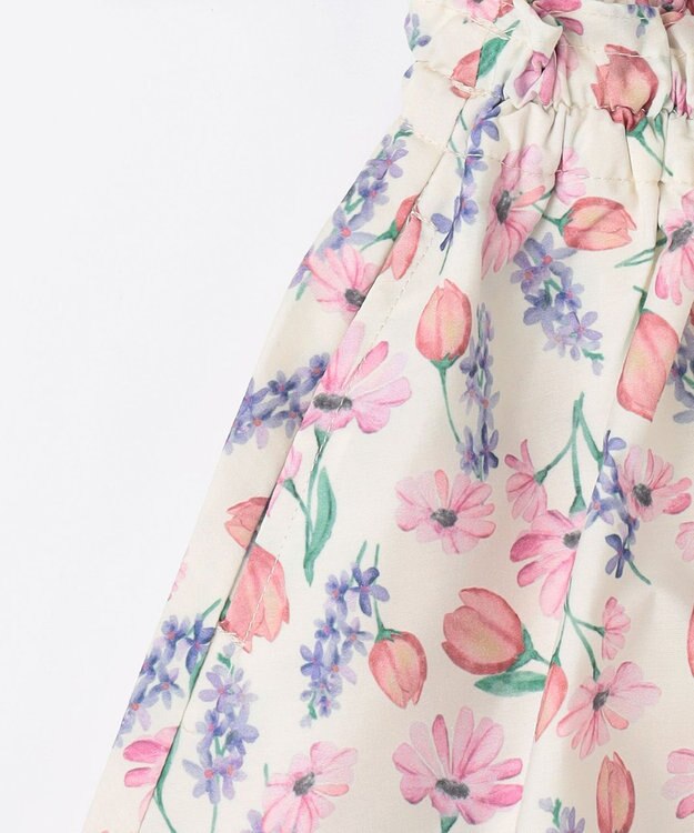 ANY KIDS 花柄 スカパン オフホワイト系花柄