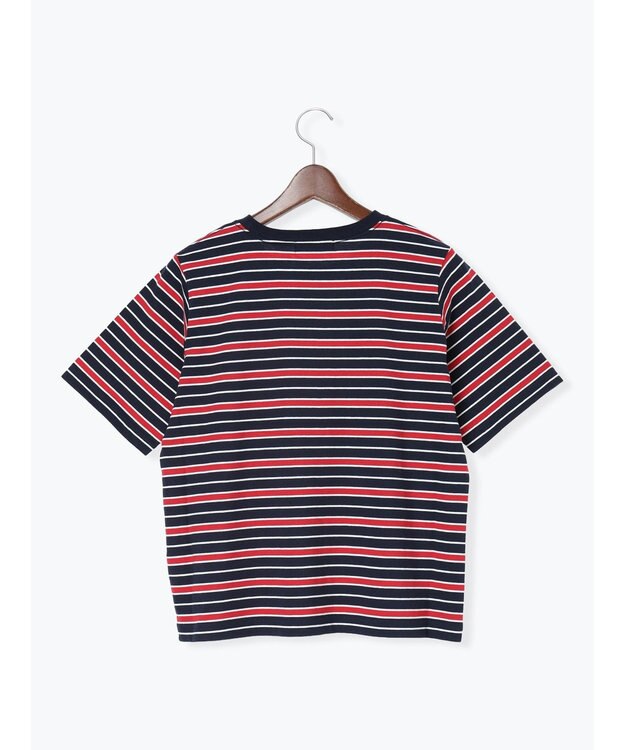 Te chichi マルチボーダーTシャツ ネイビー