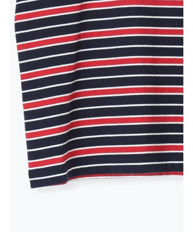 Te chichi マルチボーダーTシャツ ネイビー