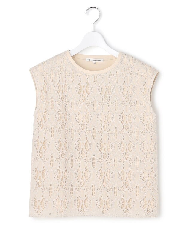 23区 【先行予約】コードエンブロイダリージャージー フレンチスリーブ カットソー ベージュ系