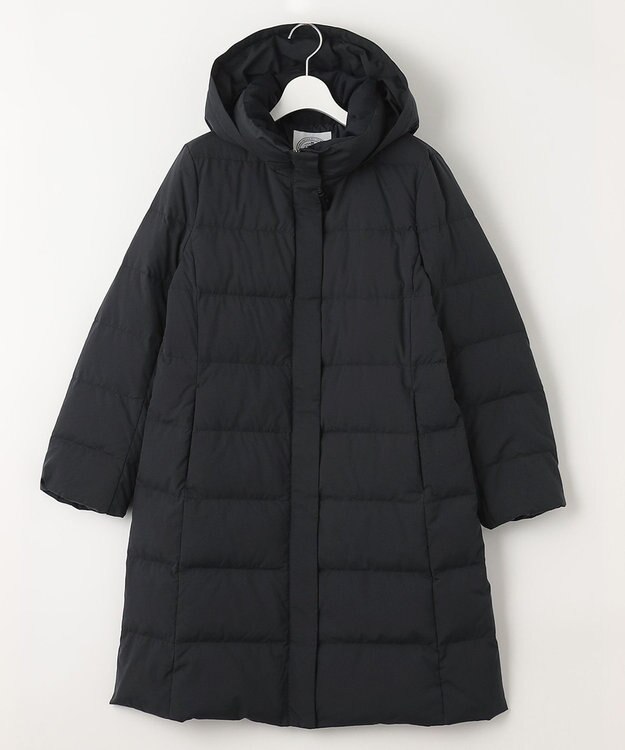 J.PRESS LADIES S ブラッシュドマルチポリ ロング ダウンコート ネイビー系